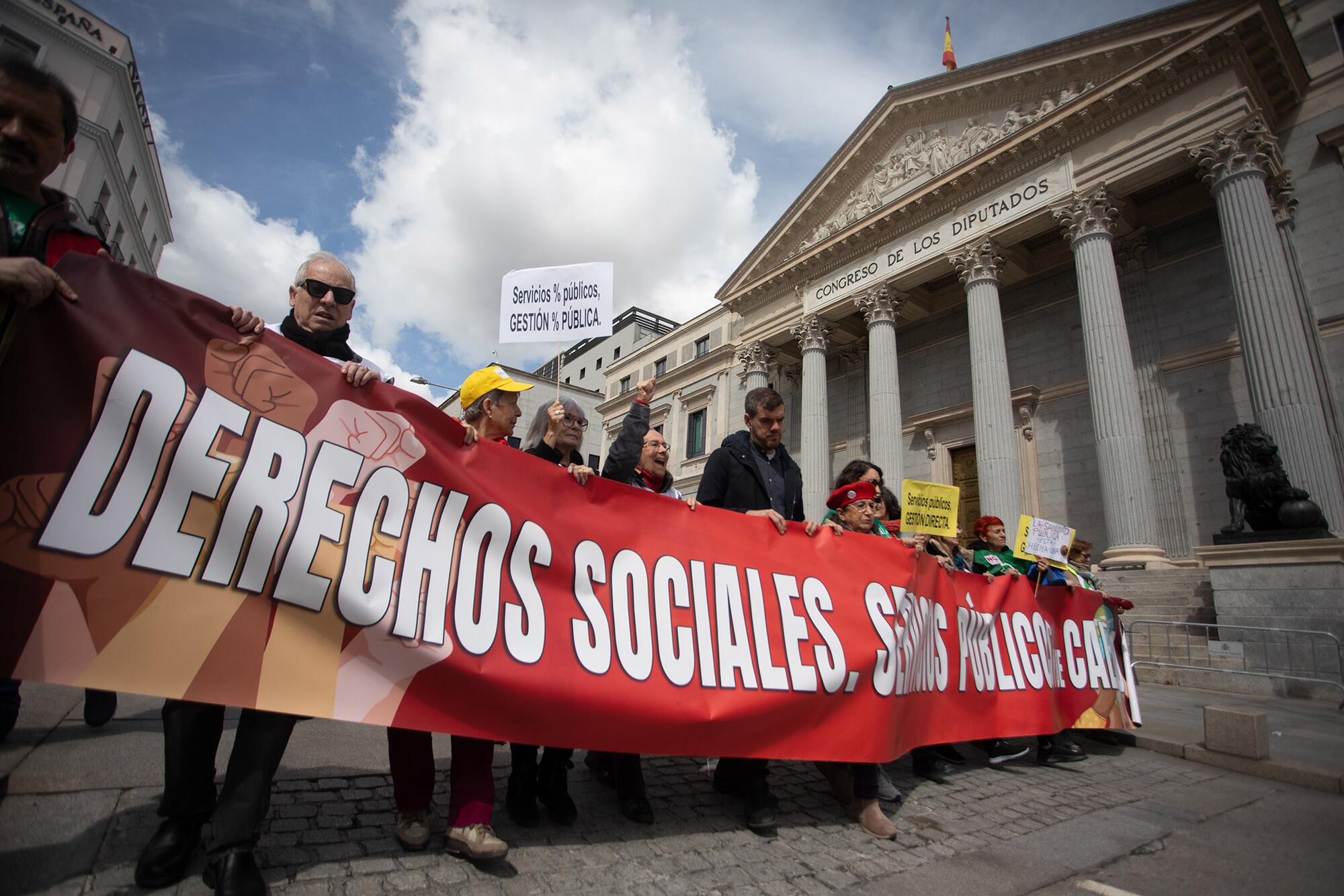 Manifestación servicios públicos 23 de marzo